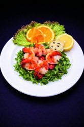 Grilled shrimp salad