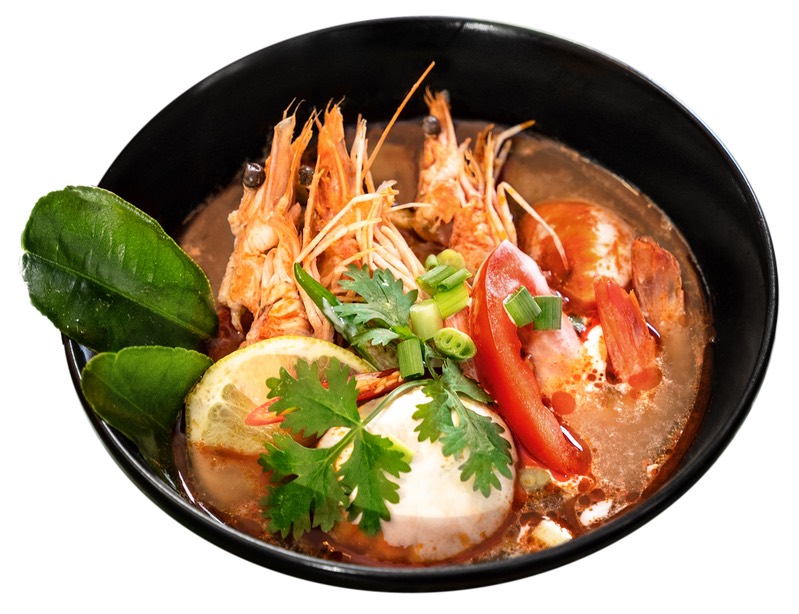 Tom Yum soup with shrimp